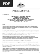 13-09-30 Joint Press Statement Jakarta