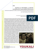 JuanDomingoSanchez. Hasta la victoria, a veces. una reivindicación materialista del fracaso