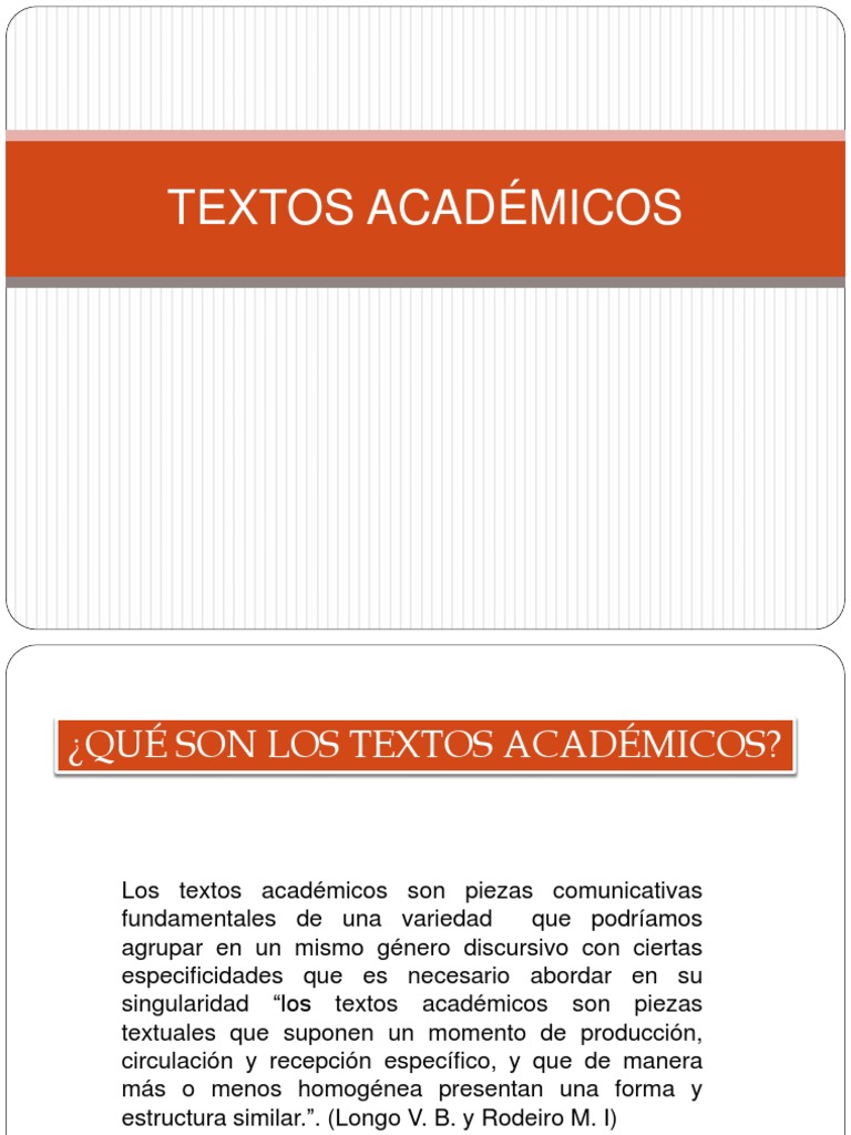 Estructura y Tipos de Textos Académicos | PDF | Bibliografía | Ensayos