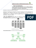 Tipos de organigramas según su naturaleza, finalidad, ámbito, contenido y presentación