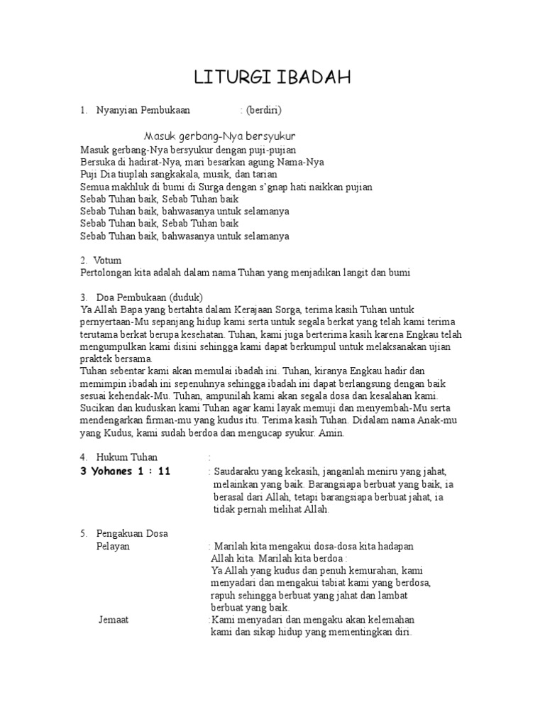LITURGI IBADAH