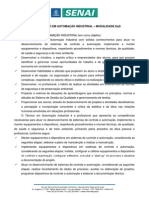 Informações curso técnico em Automação Industrial