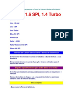 Diagramas y Esquemas para Poner A Tiempo Las Cadenas o Bandas de Distribución