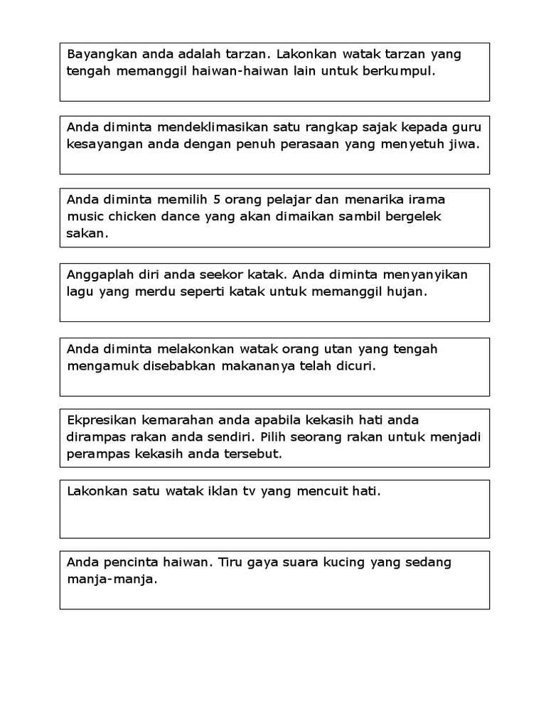 Contoh Arahan Kotak Beracun