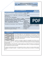 Bases de datos proyecto formativo