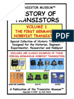History of Transistors Volume 1