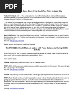 Six Debates, Same Story: Pete Dinelli Too Risky To Lead City