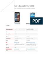 Motorola Moto X vs Galaxy S4 Mini I9190