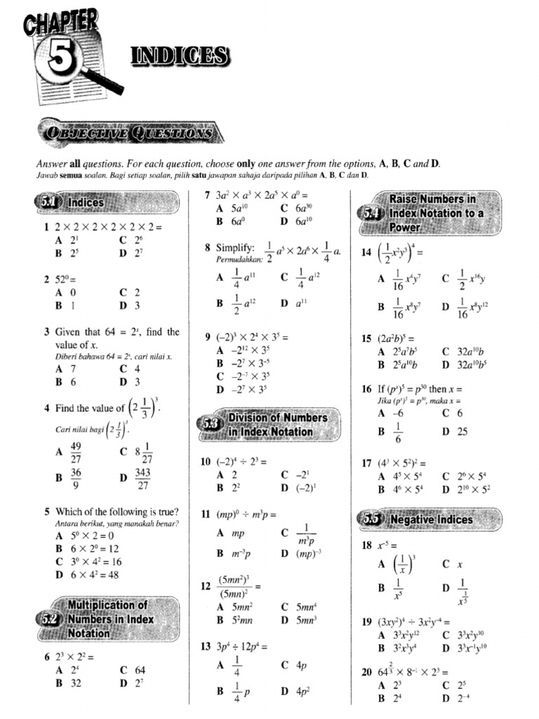 Soalan Latihan Matematik Tingkatan 3 Bab 6