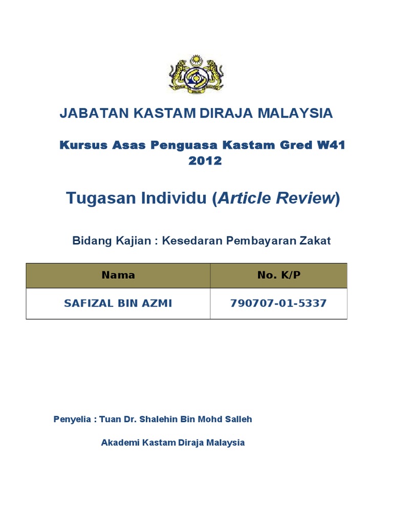 Ulasan Karya Kajian Ppip Pdf