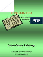 Dasar - Dasar Psikologi Behavior Blok