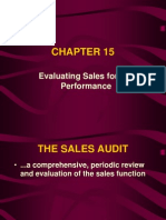 Evaluating Sales Force Performance