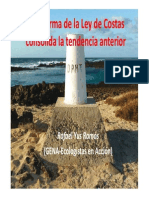 La Reforma de La Ley de Costas Consolida La Tendencia Anterior