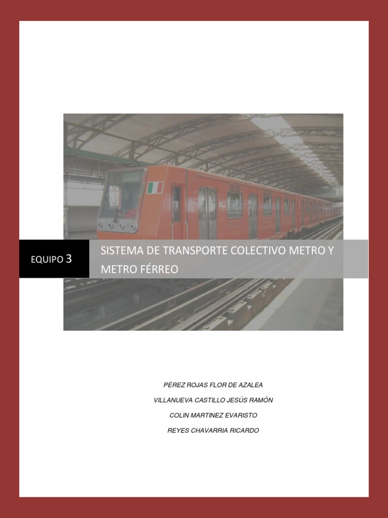 Sistema de Transporte Colectivo Metro | PDF | Eje | Transporte