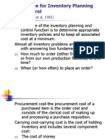 6.Technique for Inventory Planning and Control