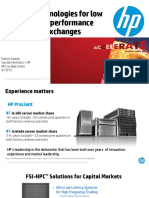 HP Gen8 Technologies For Low Latency, High Performance Trading and Exchanges