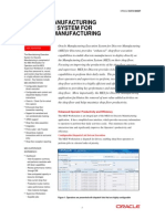 Oracle Data Sheet MES Discrete PDF