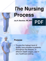 The Nursing Process: Joy N. Bautista, RN, MPH, DRDM, MAN