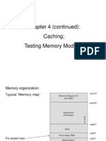 Chapter 4 (Continued) : Caching Testing Memory Modules