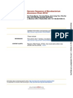 Genome Sequence of Mycobacterium abscessus Strain M152
