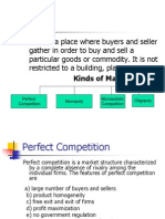 Market Structures and Equilibrium in Perfect Competition