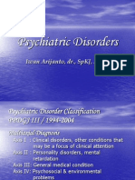 Psychiatric Disorders: Iwan Arijanto, DR., SPKJ, Mkes