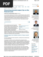 Borio Measuring Potential Output