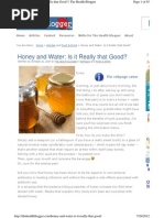 Honey and Water Is It Really That G