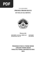 Download Tugas PP II Ion Beam Machining by Izzuddin Siregar SN172378747 doc pdf