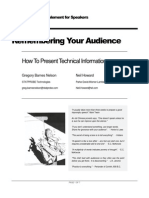 Present Technical Info Effectively