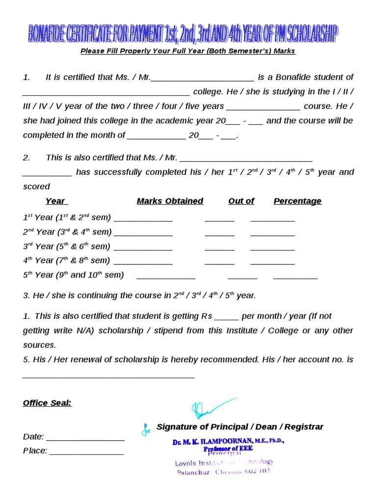 Student Academic Certification Template | PDF | Finance & Money Management
