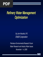 Refinery Water Management Optimization: ENSR Corporation