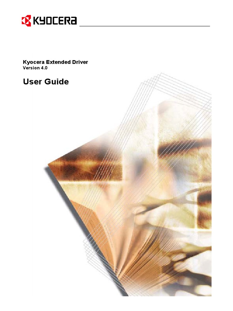 Kyocera Driver Manual | PDF