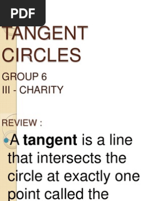 Tangent Circles Group 6 Charity