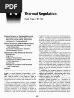 Thermal Regulation: Mary Frances D. Pate