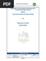 Information Communication Technology (ICT) Infrastructure Specifications Manual (Local Area Networks and Data Cabling)