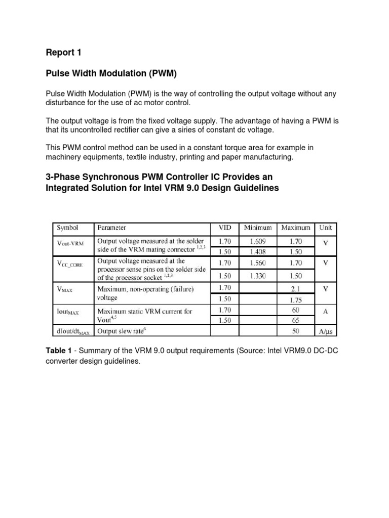 PWM for Industrial Motor Control | PDF