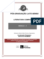 Pós-graduação em Literatura Comparada e Interdisciplinaridade