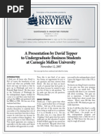 Download David Teppers 2007 Presentation at Carnegie Mellon by Santangels Review SN172406928 doc pdf