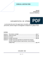 Documentatie de Atribuire Contract Servicii Supervizare Lucrari Sistem Integrat de Manag Deseuri Jud TM