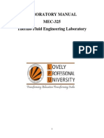 Laboratory Manual MEC-325 Thermo Fluid Engineering Laboratory