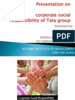 Tata's Journey in Corporate Social Responsibility