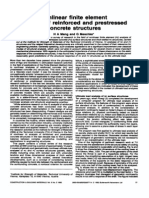 -- Nonlinear Finite Element Analysis of Reinforced and Prestressed Concrete Structures