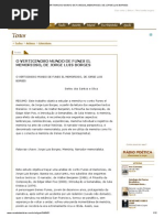 o Vertiginoso Mundo de Funes El Memorioso, De Jorge Luis Borges