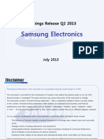 Samsung Electronics: Earnings Release Q2 2013