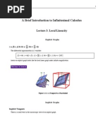 A Brief Introduction To Infinitesimal Calculus: Lecture 3: Local Linearity