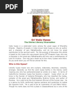 Sage Veda Vyasa - The Divine Literary Incarnation of Lord Vishnu