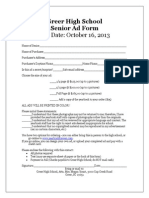 Senior Ad Form 14