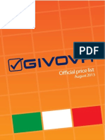 Givova Official Price List