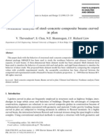 -- Nonlinear analysis of steel–concrete composite beams curved in plan